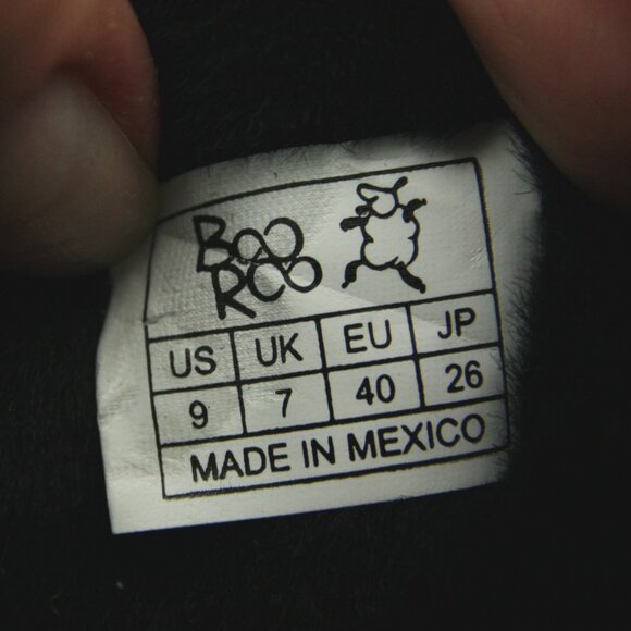 BooRoo Jules Leather Suede Fleece Side Zip Chunky Buckle Ankle Boots Booties 9 - Picture 11 of 13